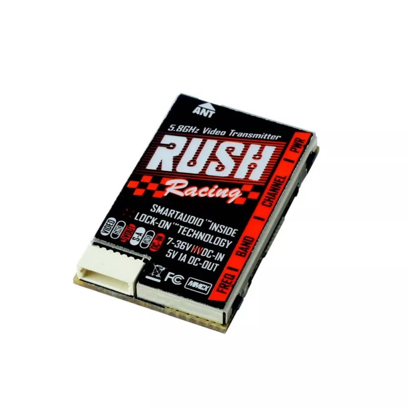 RUSH Tank Racing VTX 5.8G Smart Audio Video Transmitter 20/50/200/500mW for RC Drone Multi Rotor as shown