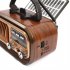 RX 628BTS AM FM Radio Operated By USB Cable Solar Panels Rechargeable Excellent Reception Portable Radio Multi function Retro Speaker Radio For Senior Running W