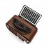 RX 628BTS AM FM Radio Operated By USB Cable Solar Panels Rechargeable Excellent Reception Portable Radio Multi function Retro Speaker Radio For Senior Running W