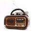 RX 628BTS AM FM Radio Operated By USB Cable Solar Panels Rechargeable Excellent Reception Portable Radio Multi function Retro Speaker Radio For Senior Running W