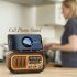 RX 628BTS AM FM Radio Operated By USB Cable Solar Panels Rechargeable Excellent Reception Portable Radio Multi function Retro Speaker Radio For Senior Running W
