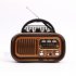 RX 628BTS AM FM Radio Operated By USB Cable Solar Panels Rechargeable Excellent Reception Portable Radio Multi function Retro Speaker Radio For Senior Running W
