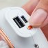 Rabbit Hand Warmer Power Bank 2 in 1 Portable Hand Warmer With Built in 4000mAh Battery For Kids Adults Hand Warmer White