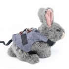 Rabbit  Harness Gentleman Suit Shape Rabbit Chest Strap Pet Leash Strap Pet Supplies S number Traction harness