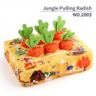 Rabbit Toys, Interactive Toys With 6 Small Carrots, Small Animals Interactive Chew Toys Supplies For Chinchilla, Hamster, Guinea Pig, Hedgehog Jungle Pulled Radish 102.2g