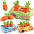 Rabbit Toys  Interactive Toys With 6 Small Carrots  Small Animals Interactive Chew Toys Supplies For Chinchilla  Hamster  Guinea Pig  Hedgehog Farm Pulled Radis