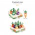 Rabbit Toys  Interactive Toys With 6 Small Carrots  Small Animals Interactive Chew Toys Supplies For Chinchilla  Hamster  Guinea Pig  Hedgehog Farm Pulled Radis