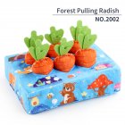 Rabbit Toys, Interactive Toys With 6 Small Carrots, Small Animals Interactive Chew Toys Supplies