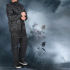 Rain Suit Waterproof Lightweight Hooded Rainwear Water Proof 2 Pieces Rainwear Hooded Rain Suit   Coat And Trouser For Golf  Hiking  Travel  Running black XXXL