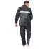 Rain Suit Waterproof Lightweight Hooded Rainwear Water Proof 2 Pieces Rainwear Hooded Rain Suit   Coat And Trouser For Golf  Hiking  Travel  Running black XXXL