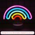 Rainbow Desktop Lamp  Nightstand Lamps With Holder Base  3 AA Battery Or USB Powered Night Light For Living Room Bedroom Balcony  Office Children s Room Rainbow