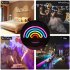 Rainbow Desktop Lamp  Nightstand Lamps With Holder Base  3 AA Battery Or USB Powered Night Light For Living Room Bedroom Balcony  Office Children s Room Rainbow