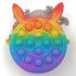 Rainbow Toys Push Unzip Doll Bag Increase Focus For Autism Needs Anti stress Game Educational Toy Rainbow Mickey Mini