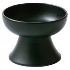 Raised Ceramic Cat Water Bowl Anti Vomiting Elevated Cat Food Dish Microwave Dishwasher Safe Large Capacity Pet Water Bowl black