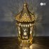 Ranadan Lantern Lamp Decoration Eid Iron Wind Lamp Pendant Arabic Lantern Light Section C 13   28cm