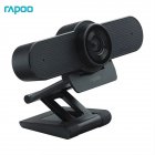 Rapoo C500 Webcam 4K FHD 2160P With Usb2 0 With Mic Adjustable Cameras With Cover For Live Broadcast PC Desktop Black