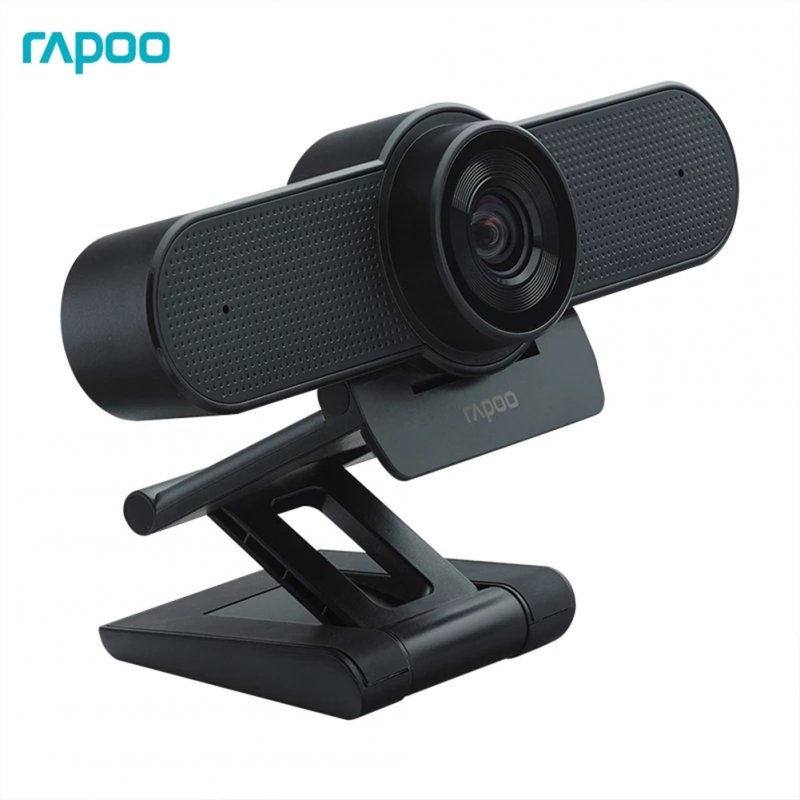 Rapoo C500 Webcam 4K FHD 2160P With Usb2.0 With Mic Adjustable Cameras With Cover For Live Broadcast PC Desktop Black