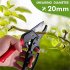 Ratchet Pruning Shears Handle Premium Gardens Clippers for Trimming Rose Floral Tree Live Plants Red Black