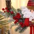 Rattan Christmas  Garland Santa Claus Doll Door Hanging Garland Christmas Ornament Dead Branch small Santa Claus 