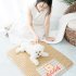 Rattan  Pet  Mat Summer Sleeping Cooling Pad For Teddy Cat Removable Washable Sleeping Mat Cute little bear S  suitable for weight within 10 kg 