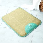 Rattan  Pet  Mat Summer Sleeping Cooling Pad For Teddy Cat Removable Washable Sleeping Mat Fresh daisy S  suitable for weight within 10 kg 