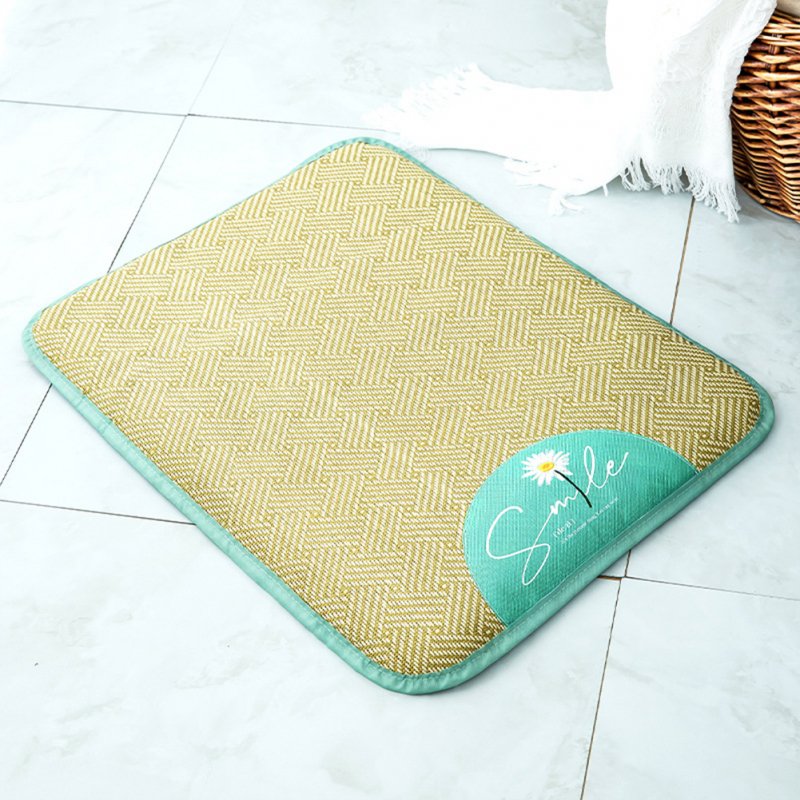 Rattan  Pet  Mat Summer Sleeping Cooling Pad For Teddy Cat Removable Washable Sleeping Mat Fresh daisy_S (suitable for weight within 10 kg)