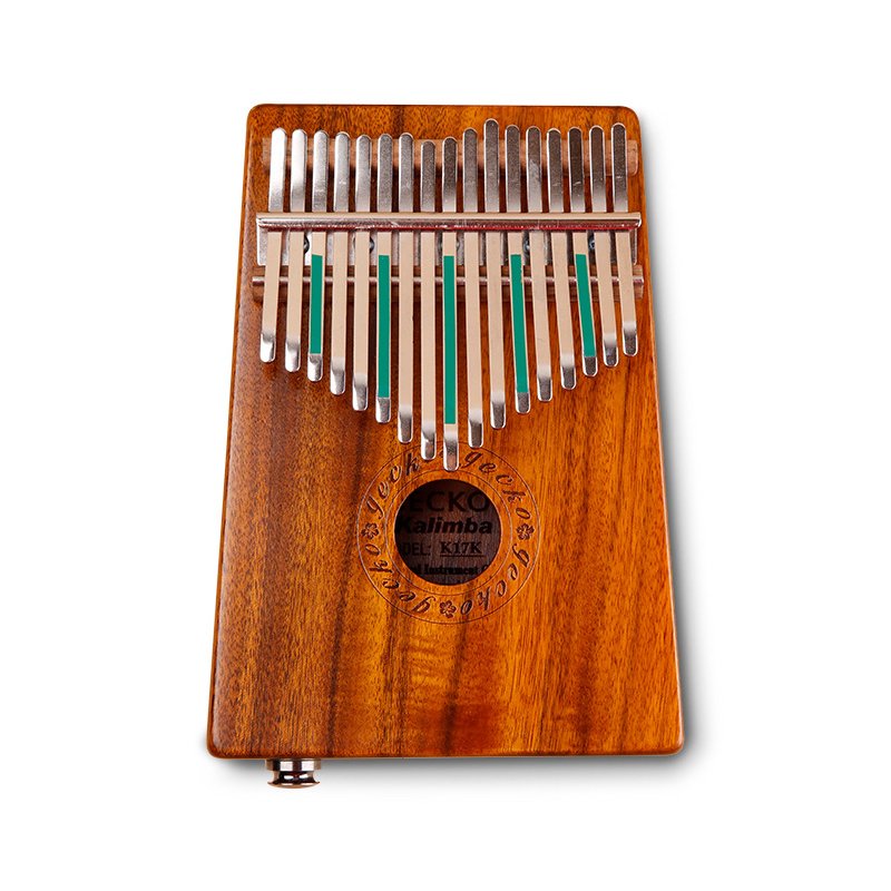 17 Key Thumb Piano Kalimba Toy Acacia Wooden Music Instrument Gift Wood color