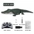 Rc Boat 4 channel 2 4ghz Crocodile shape Simulation Rc Boat For Swimming Pools Lakes Bathrooms Great Gift For Kids dark green