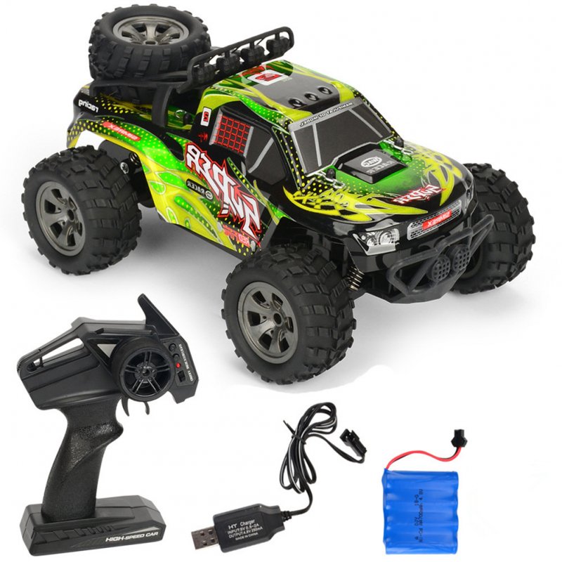 Rc  Car Remote Control High Speed Vehicle 2.4ghz Electric Toy Model Gift 679 green