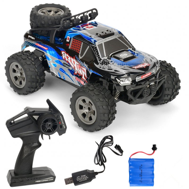 Rc  Car Remote Control High Speed Vehicle 2.4ghz Electric Toy Model Gift 679 blue