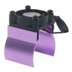 Rc Parts Motor Heat Sink + Thermal Induction Cooling Fan for 1:10 Hsp Trx-4 Trx-6 Scx10 Rc Car 540 550 36mm Size Motor Radiator purple