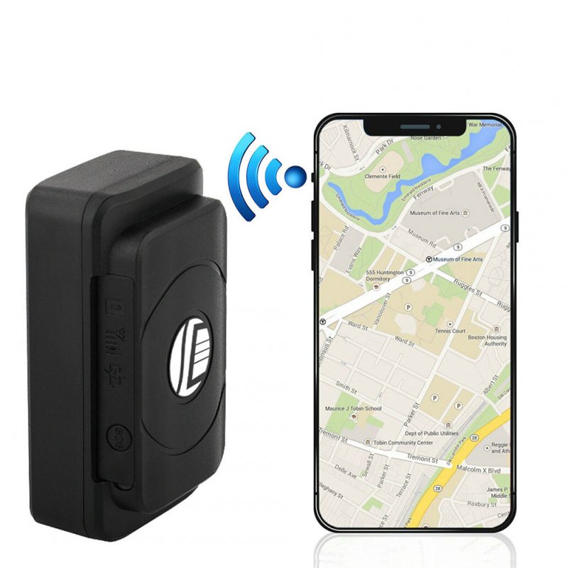 Real-time Gps Car Tracker Locator Magnetic Mini Gsm/gprs Vehicle Tracking Device With Extra-large Battery black