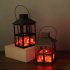 Realistic Charcoal Flame Lamp Led Retro Fireplace Lantern Ornaments For Christmas Halloween Decor black small