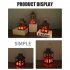 Realistic Charcoal Flame Lamp Led Retro Fireplace Lantern Ornaments For Christmas Halloween Decor bronze small