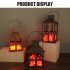 Realistic Charcoal Flame Lamp Led Retro Fireplace Lantern Ornaments For Christmas Halloween Decor black small