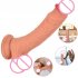 Realistic Dildo G Spot Clitoral Anal Stimulator with Dual Density Design with Strong Suction Cup for Hands Free Play  Flesh