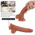 Realistic Silicone Anal Dildo Sex Toy with Strong Suction Cup Real Replica Double Layered Dildo for Women Couples  Flesh