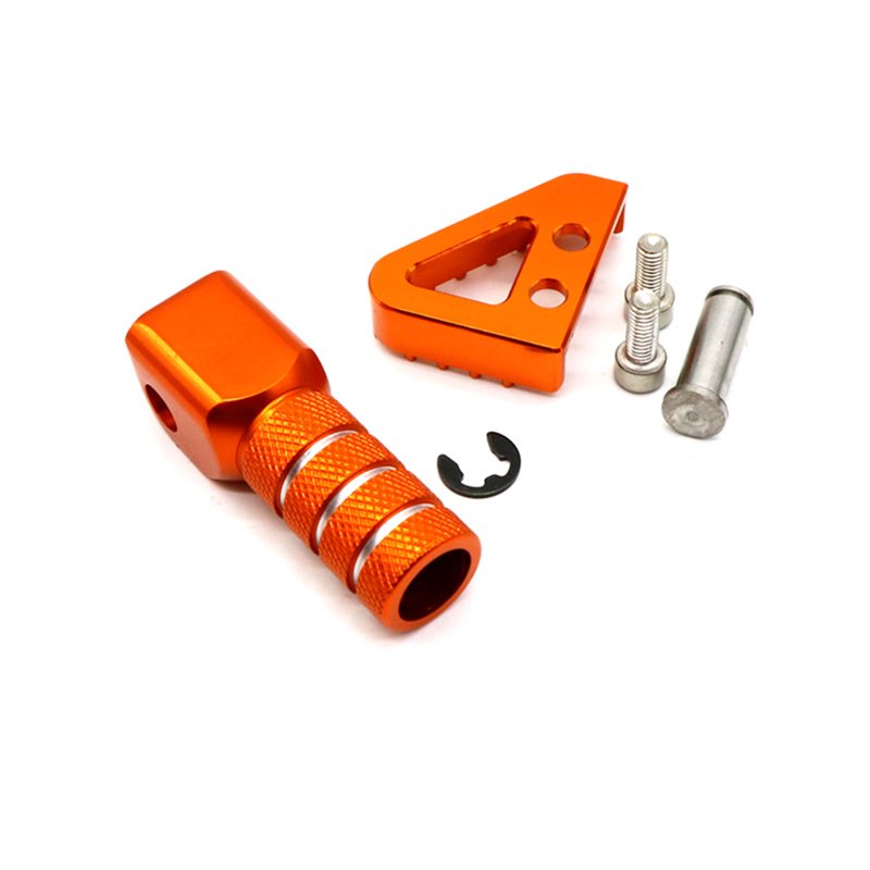 Rear Brake Pedal Step Gear Shift Lever Top For KTM 125 530 duke 690 990 Orange (set)