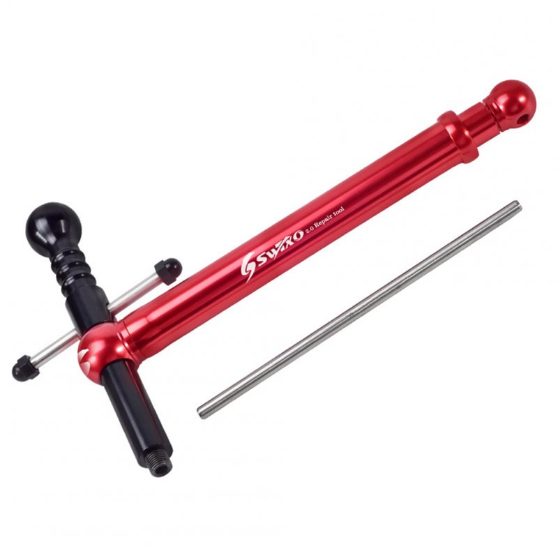 Rear Derailleur Hanger Hook Aligner Alignment Tool Maintenance Corrector Bicycle Gauge Tool Red + black