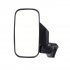 Rear Side View Mirror For 1 75 inch 2 inch Clamp UTV ATV Polaris Ranger 400 500 800 XP black