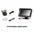 Rear View Car Camera Screen Monitor System Parking Reverse Safety Distance Scale Lines 4.3 inch TFT Screen Video Color Display Ordinary paragraph