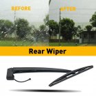 Rear Wiper Arm Blade Assembly Compatible For Chevrolet 2007-2014 1500 / 2007-2013 2500 Replaces 15277756 15798935 25820122 Back Windshield Wiper Accessories black