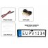Rearview Camera for use with European License Plates  This Waterproof Camera easily installs onto the back your vehicle for a wide angle display