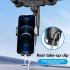 Rearview Mirror Phone Holder Mount For Car Multi directional 360 degree Rotatable Retractable Navigation Bracket black