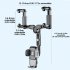 Rearview Mirror Phone Holder Mount For Car Multi directional 360 degree Rotatable Retractable Navigation Bracket black