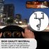 Rearview Mirror Phone Holder Mount For Car Multi directional 360 degree Rotatable Retractable Navigation Bracket black