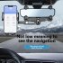 Rearview Mirror Phone Holder Mount For Car Multi directional 360 degree Rotatable Retractable Navigation Bracket black