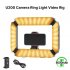 Rechargable Smartphone Video Rig Vertical Shooting LED Ring Light LED Video Light DSLR Smartphone Handle Vlog Grip black