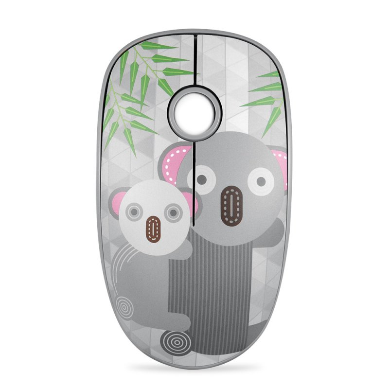 Rechargeable Computer Mouse Cartoon Animal Pattern Ultra-thin Silent Notebook Office Wireless Mouse Koala