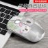 Rechargeable Computer Mouse Cartoon Animal Pattern Ultra thin Silent Notebook Office Wireless Mouse Peacock